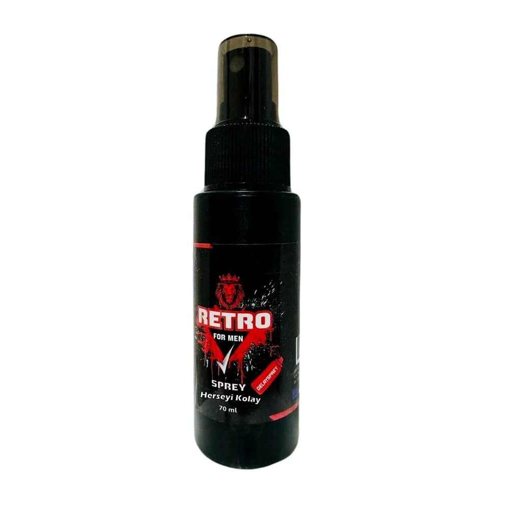 RETRO FOR Men Spray 70 ML Premium Delay Spray Experience Enhanced Control Lasting Pleasure and Sexual Performance Enhancement